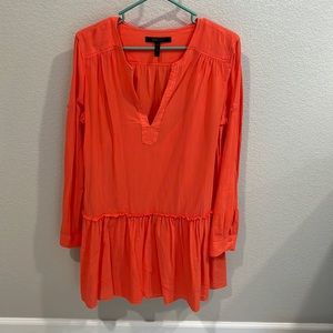 BCBGMAXAZRIA drop waist dress with removal slip liner. Sz 10